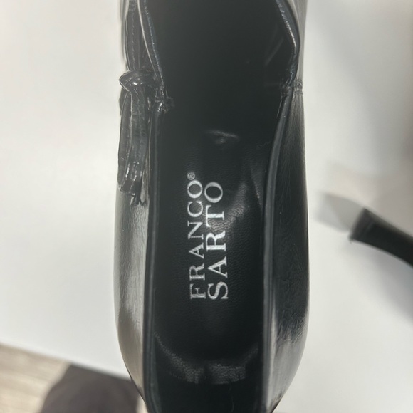 Franco Sarto Ladonna Black-Petrol Str Napa , size 8M, leather pump heels - Picture 8 of 10